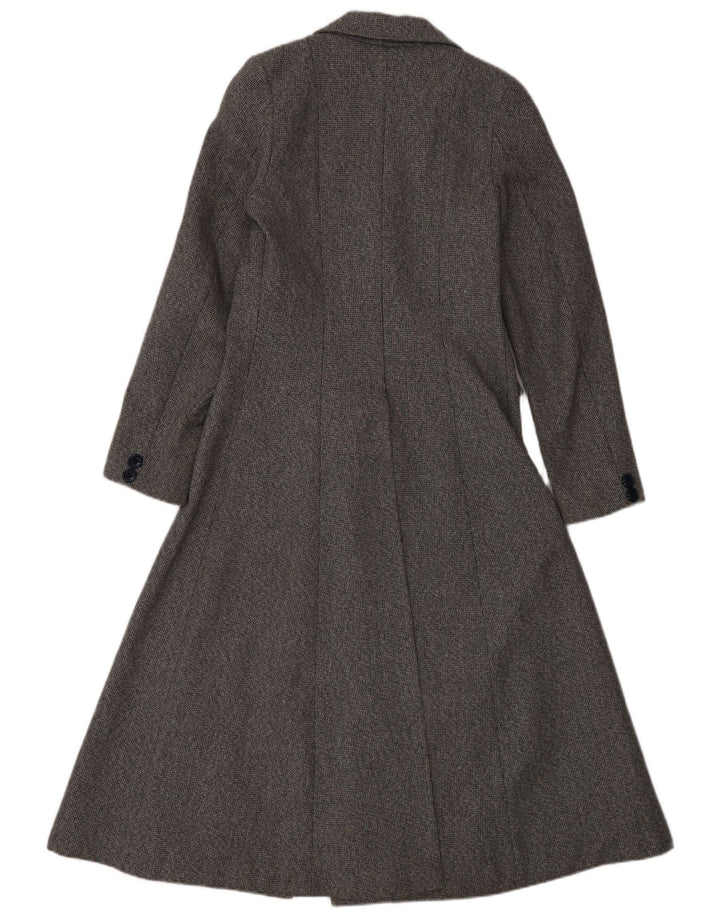 Vintage γυναικείο διπλό παλτό UK 10 Small Grey Wool