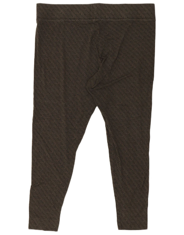Marks & Spencer Γυναικεία κολάν Capri UK 20 2XL Χακί γεωμετρική βισκόζη