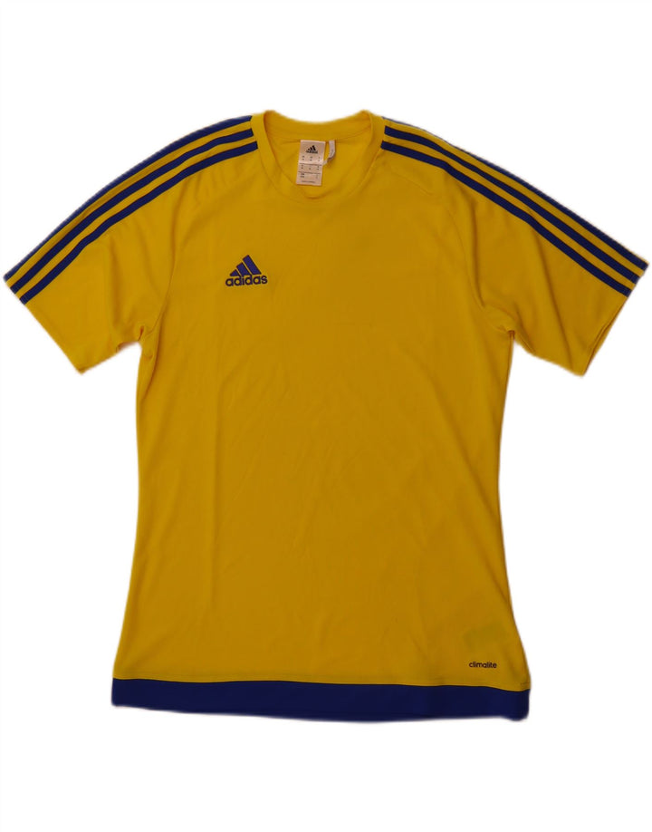 Ανδρικό T-Shirt Climalite ADIDAS Top Medium Yellow Polyester