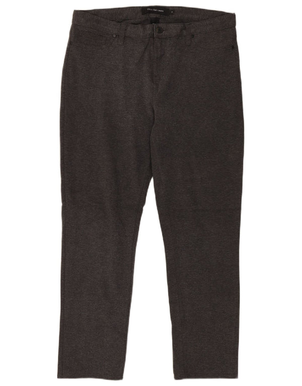 Calvin Klein Γυναικείο Slim Casual Παντελόνι US 14 Large W32 L30 Γκρι βαμβακερό