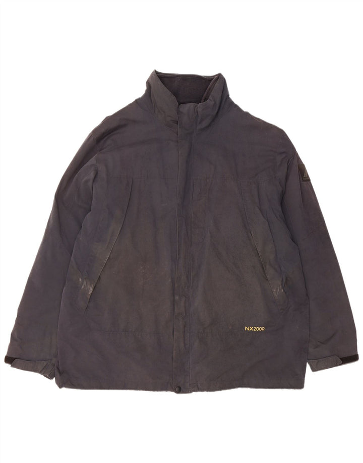 Ανδρικό μπουφάν Nautica Windbreaker UK 42 XL Μαύρο Πολυεστέρας