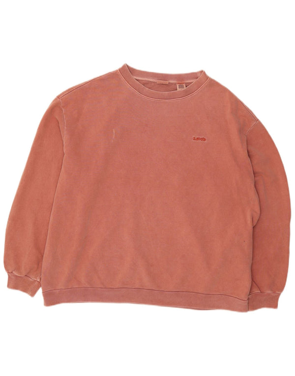 Γυναικείο φούτερ Levi's Oversized Jumper UK 14 Μεσαίο κόκκινο βαμβακερό