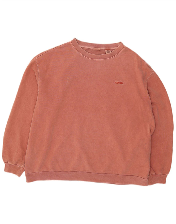 Γυναικείο φούτερ Levi's Oversized Jumper UK 14 Μεσαίο κόκκινο βαμβακερό