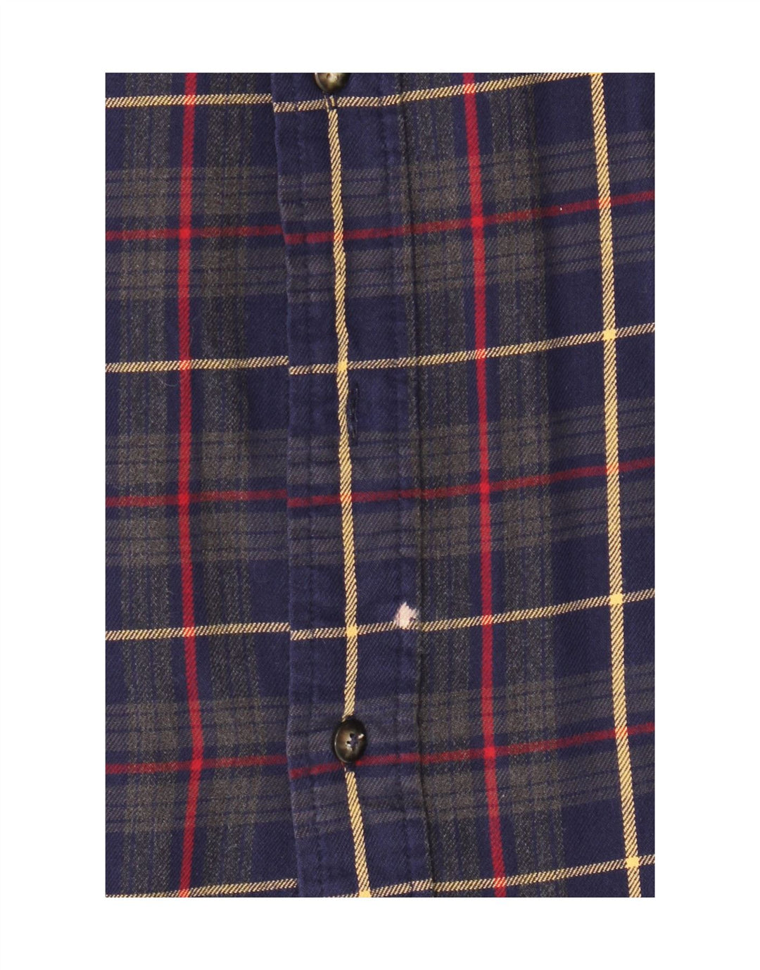 IZOD Mens Flannel Shirt Large Navy Blue Check Cotton Vintage Izod and Second-Hand Izod from Messina Hembry 
