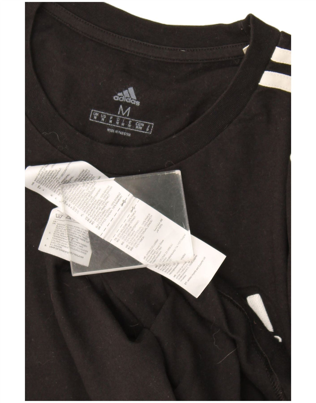 Ανδρικό T-Shirt Adidas Τοπ μεσαίο μαύρο βαμβακερό