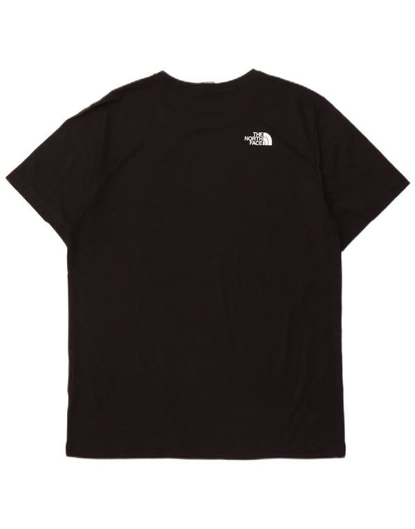 THE NORTH FACE Mens Graphic T-Shirt Top Large Black Cotton