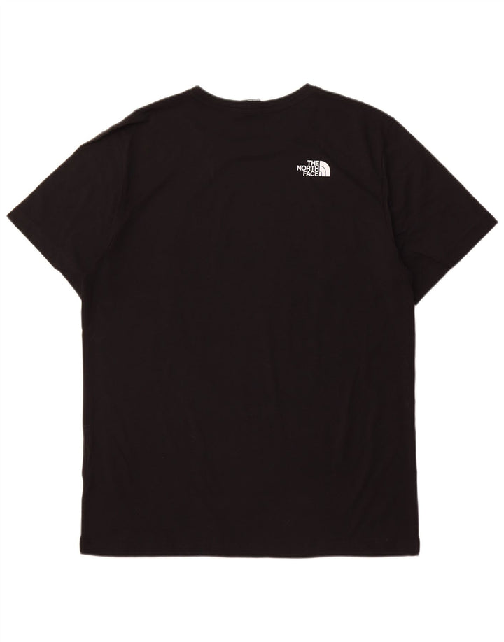 THE NORTH FACE Ανδρικό γραφικό T-Shirt Top μεγάλο μαύρο βαμβακερό