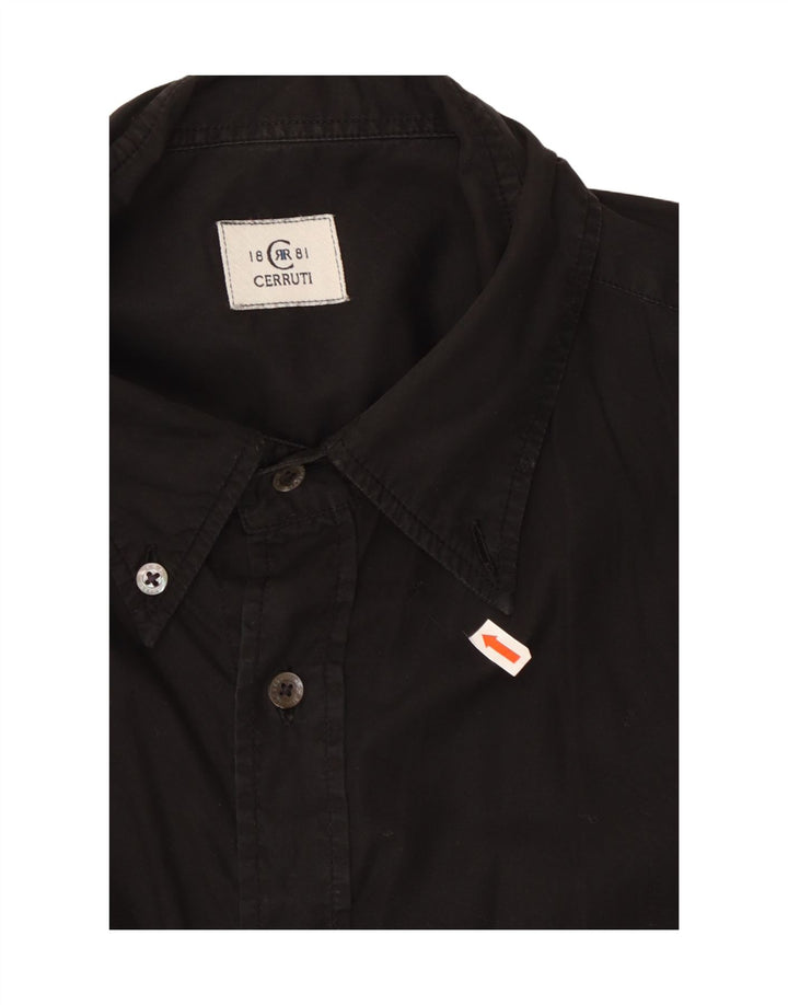 Ανδρικό γραφικό πουκάμισο CERRUTI 1881 XL Μαύρο