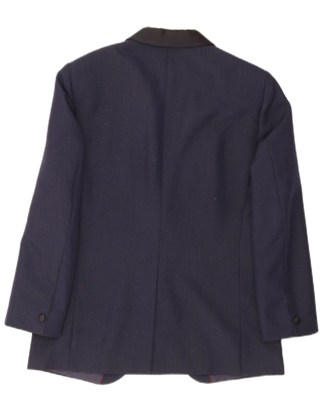Kruunu Ανδρικό μπουφάν σακάκι με 1 κουμπί UK 36 Small Navy Blue Colorblock μαλλί