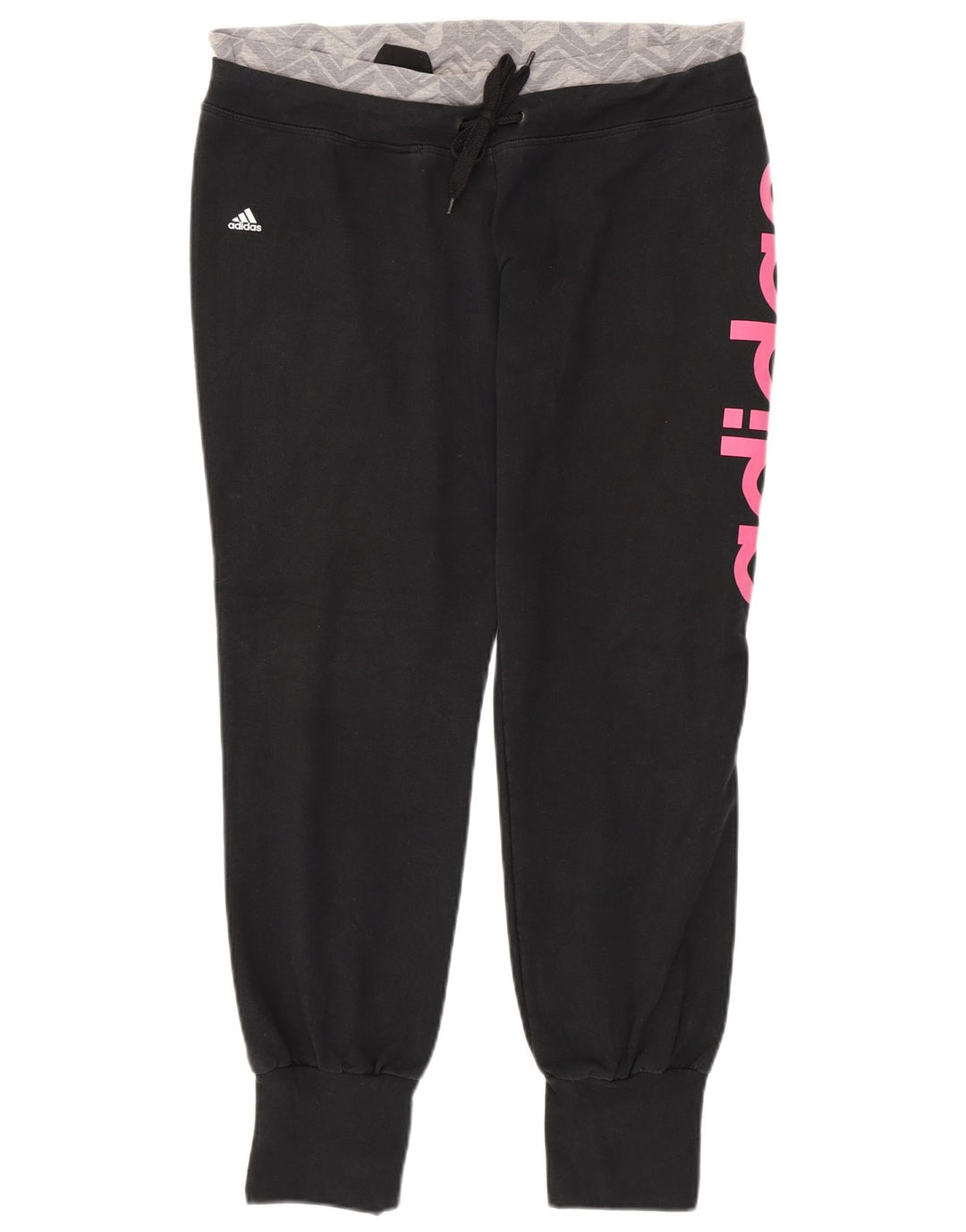 Γυναικεία αθλητική φόρμα ADIDAS Climalite Παντελόνια Joggers UK 16/18 Large Black