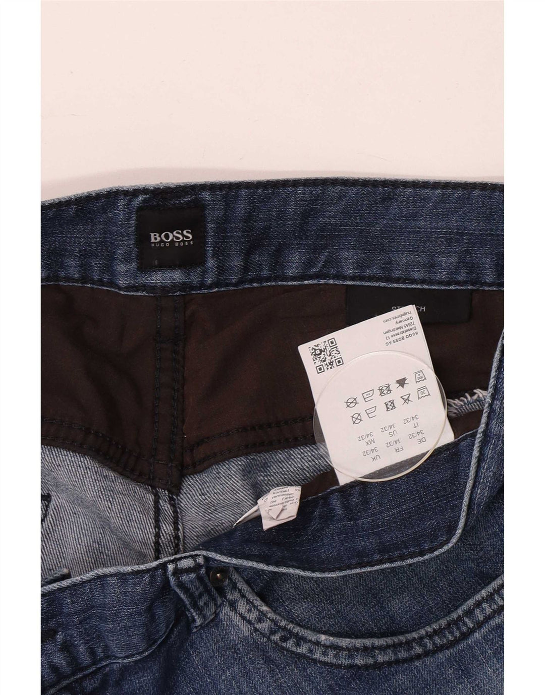 Ανδρικό Stretch Slim Jeans Hugo Boss W34 L32 Μπλε βαμβακερό