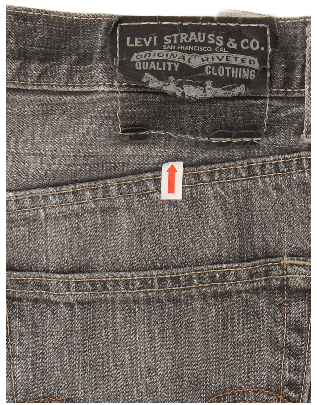 LEVI'S Ανδρικό τζιν 505 ίσιο W33 L30 Γκρι βαμβακερό