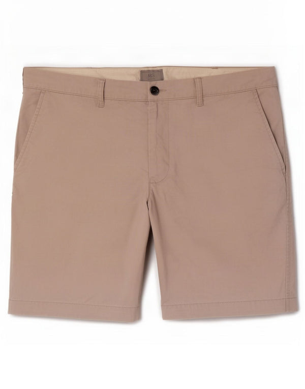 Marks & Spencer Mens Chino Shorts XL W38 Beige Cotton