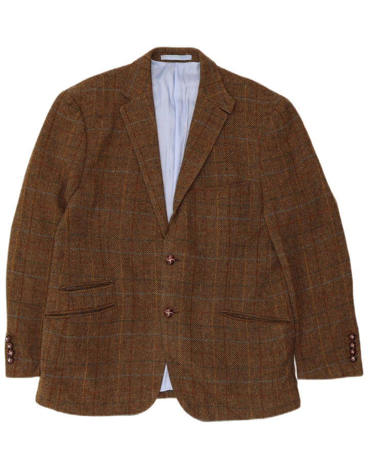 Marks & Spencer Ανδρικό σακάκι σακάκι με 2 κουμπιά UK 42 XL Brown Check
