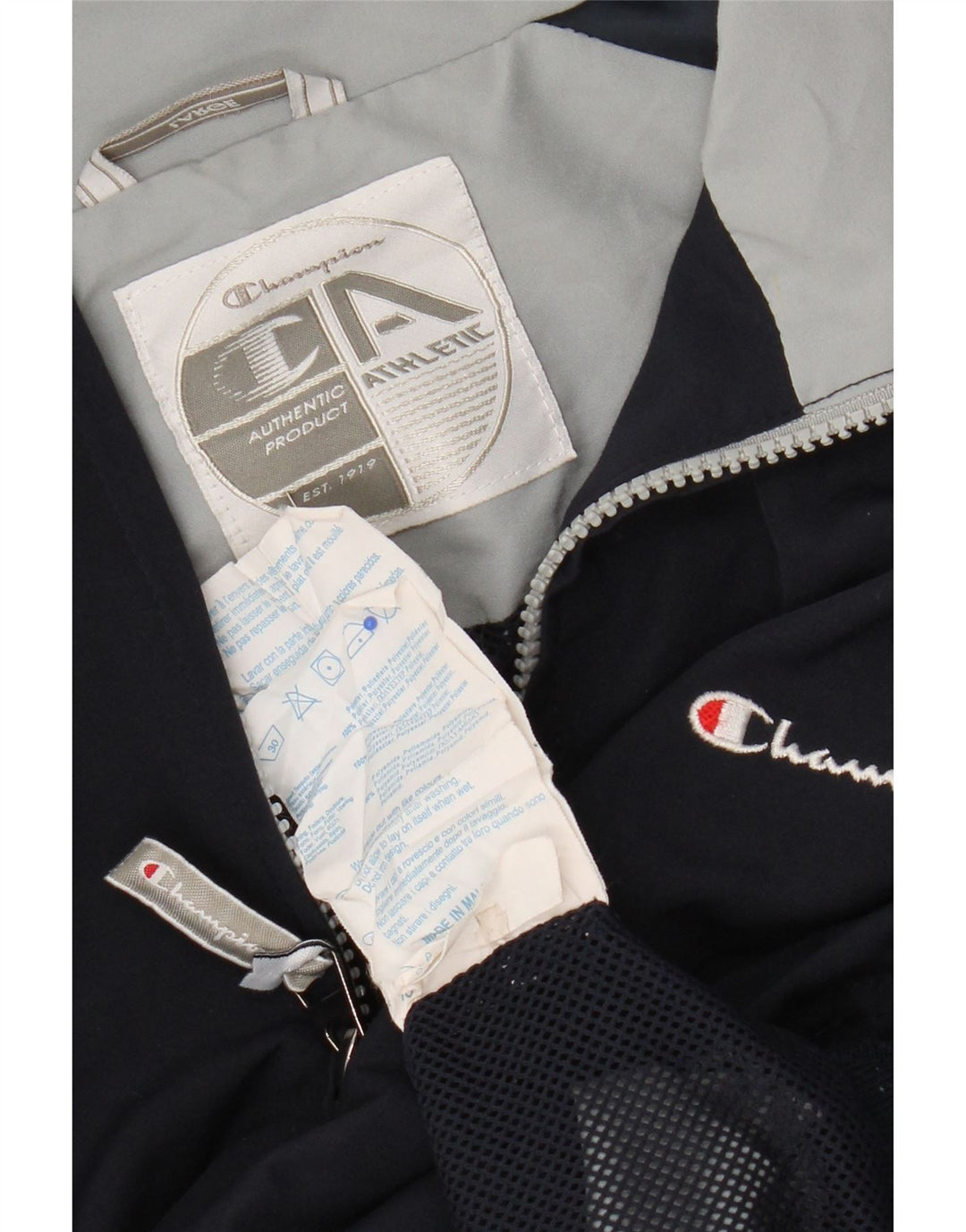 Ανδρική αθλητική φόρμα Champion Top Jacket Large Navy Blue Colorblock Polyester
