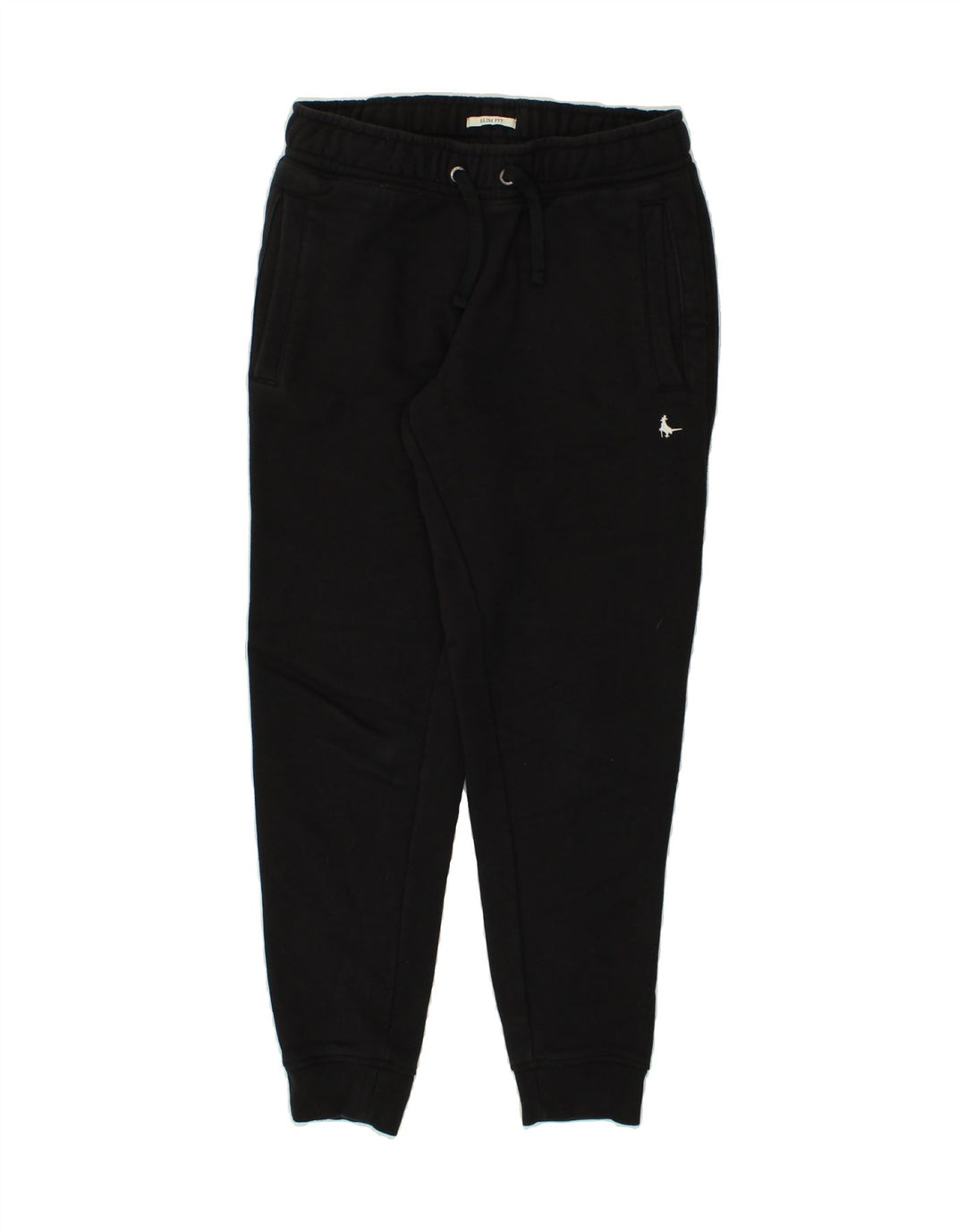 JACK & JONES Mens Slim Fit Tracksuit Trousers Joggers Small Black Cotton | Vintage Jack & Jones | Thrift | Second-Hand Jack & Jones | Used Clothing | Messina Hembry 