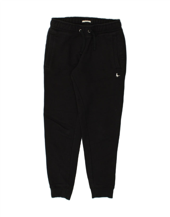 JACK & JONES Mens Slim Fit Tracksuit Trousers Joggers Small Black Cotton | Vintage Jack & Jones | Thrift | Second-Hand Jack & Jones | Used Clothing | Messina Hembry 