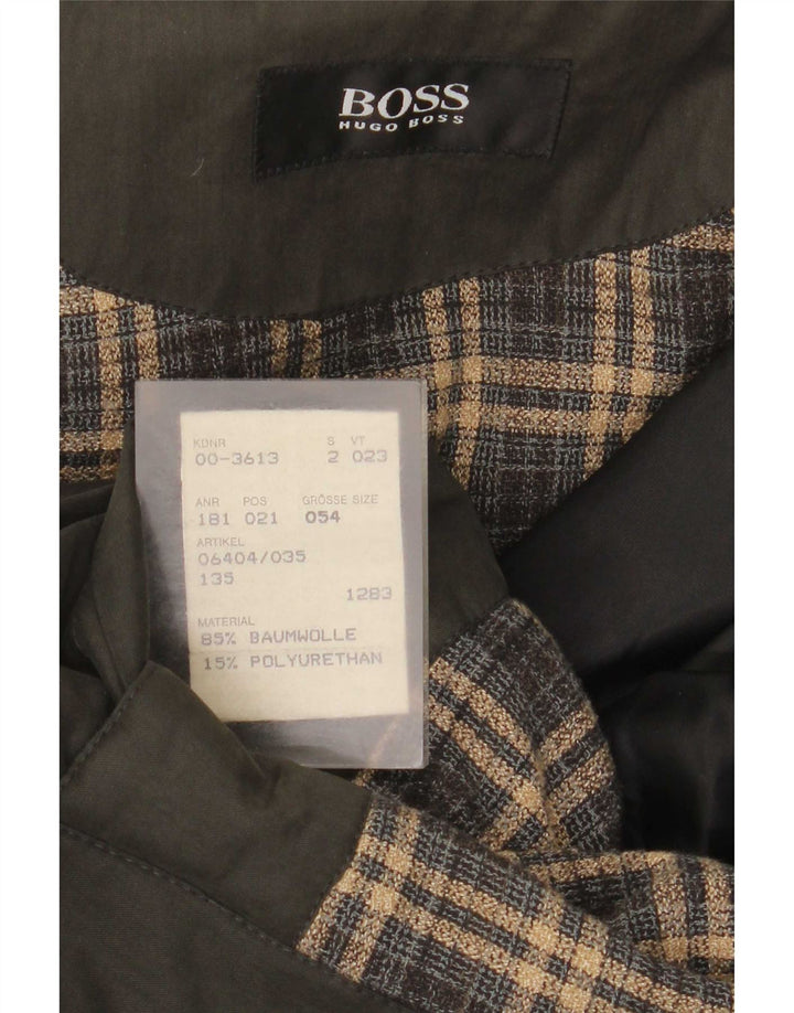 Ανδρικό πανωφόρι Hugo Boss EU 54 2XL Χακί Βαμβακερό