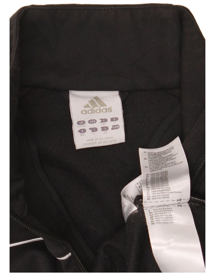 Ανδρικό φούτερ Adidas με φερμουάρ Jumper UK 42/44 μεγάλο μαύρο πολυεστέρα