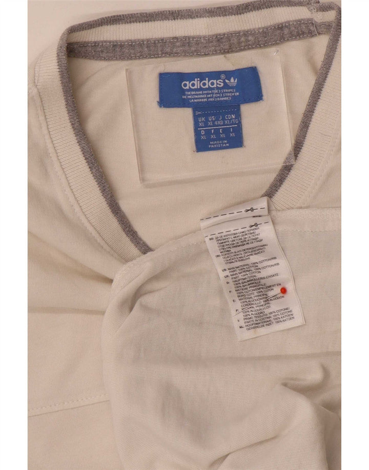 Ανδρικό T-Shirt Adidas Top XL Λευκό βαμβακερό