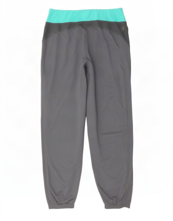 Puma Γυναικεία φόρμα παντελόνι Joggers UK 12 Medium Grey Colourblock
