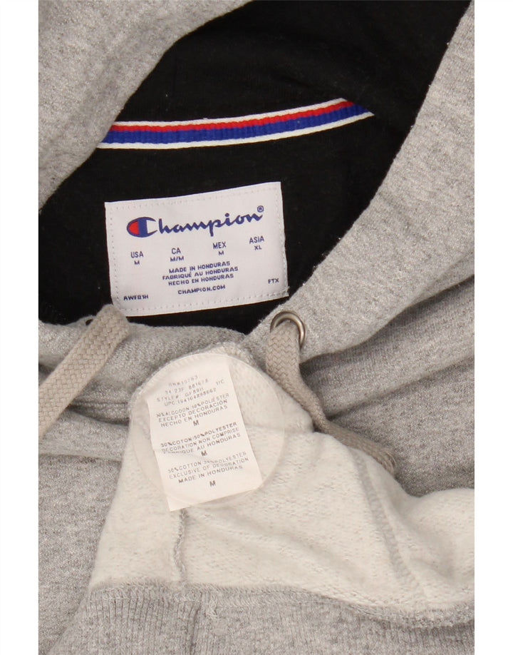 Champion Mens Hoodie Jumper Μεσαίο γκρι βαμβακερό