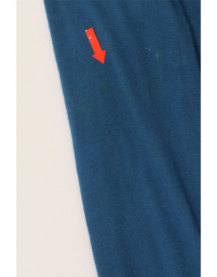 MOSSIMO Womens Cardigan Sweater UK 16 Large Blue Nylon Vintage Mossimo and Second-Hand Mossimo from Messina Hembry 