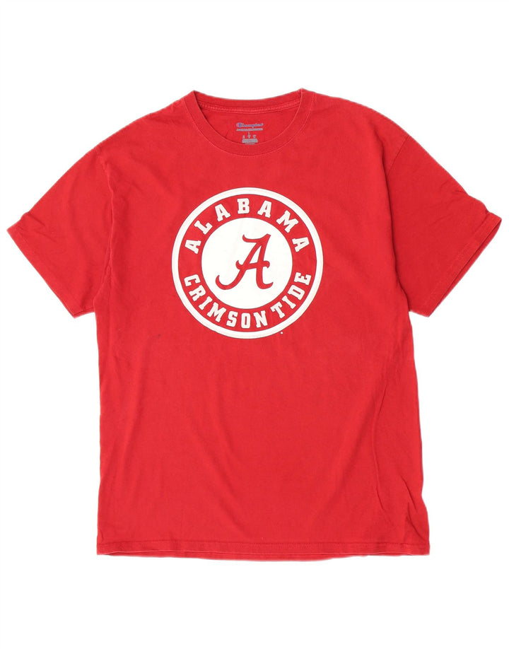 Ανδρικό γραφικό T-Shirt Champion Top μεγάλο κόκκινο βαμβακερό