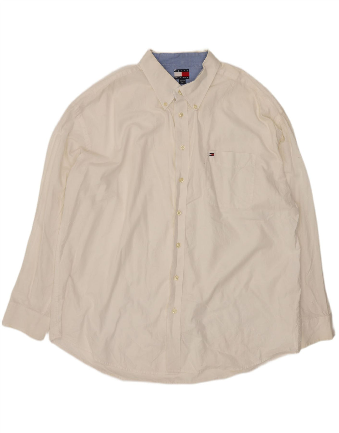 Ανδρικό πουκάμισο Tommy Hilfiger 2XL Λευκό βαμβακερό