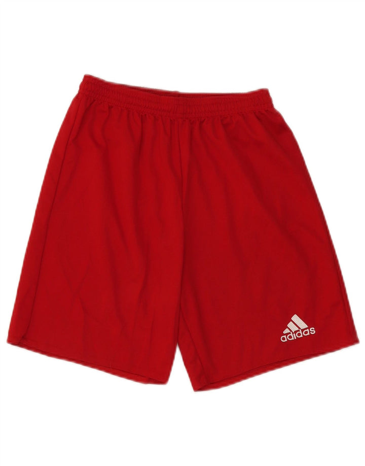 Adidas Boys Climalite Σορτς 13-14 ετών Κόκκινο Πολυεστέρας