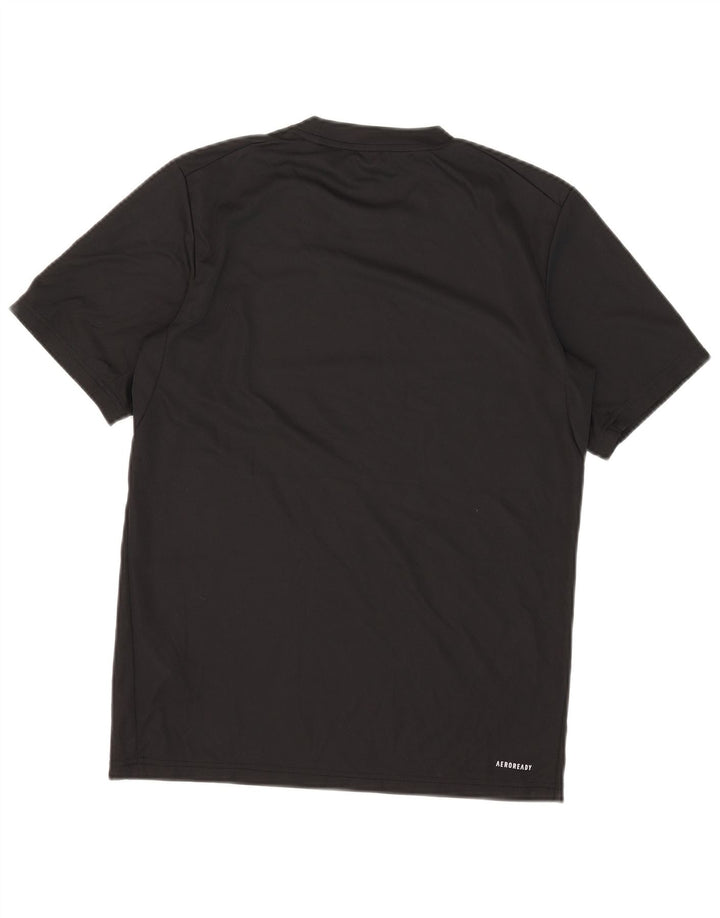 Adidas Ανδρικό T-Shirt Aeroready Top Small Black Polyester