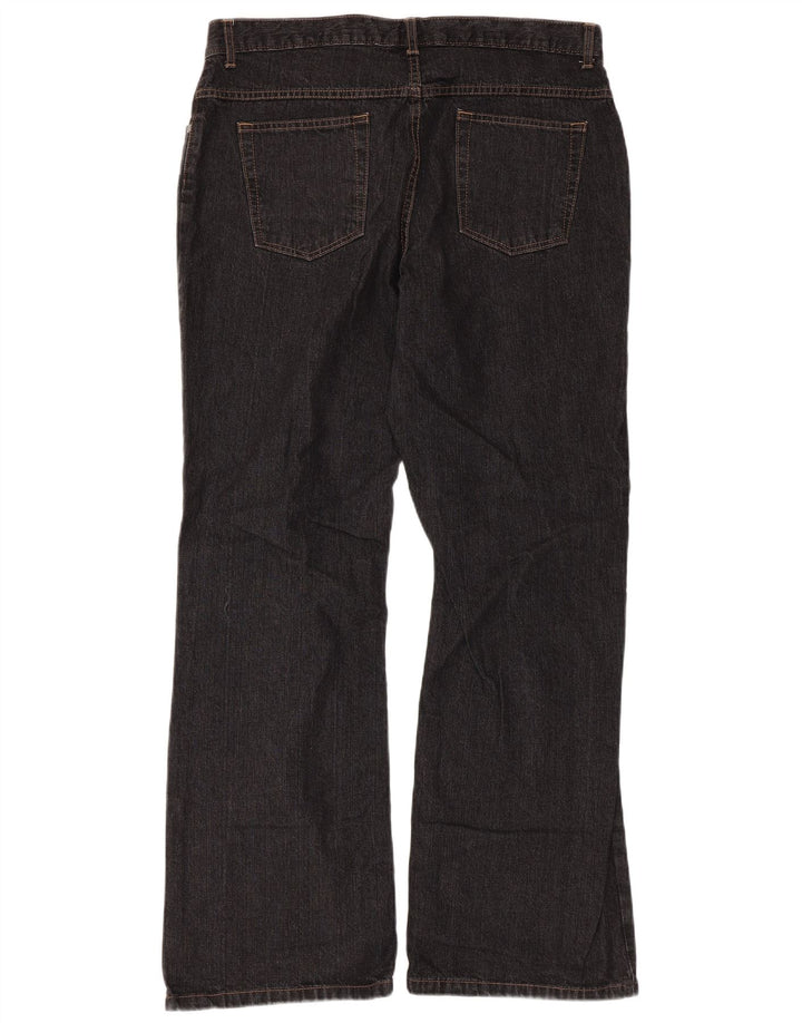 Marks & Spencer Γυναικεία Bootcut Jeans UK 16 Large W34 L30 Μαύρο βαμβακερό