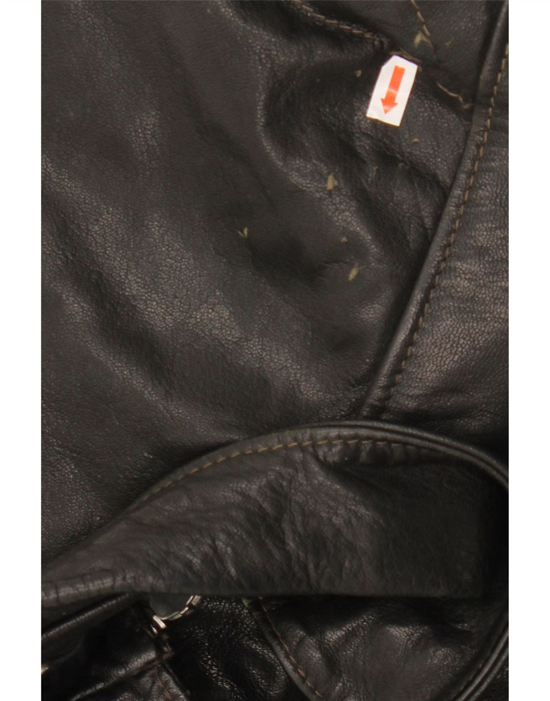 VINTAGE Ανδρικό Δερμάτινο Μπουφάν UK 40 Large Μαύρο Δερμάτινο