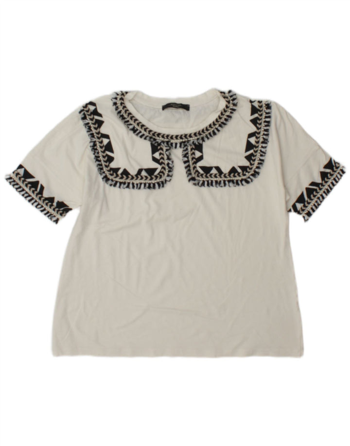 Max Mara Γυναικείο T-Shirt Top UK 12 Medium White