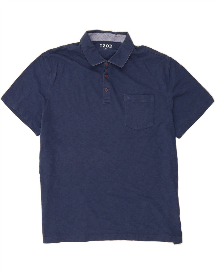 IZOD Mens Polo Shirt 2XL Navy Blue Vintage Izod and Second-Hand Izod from Messina Hembry 