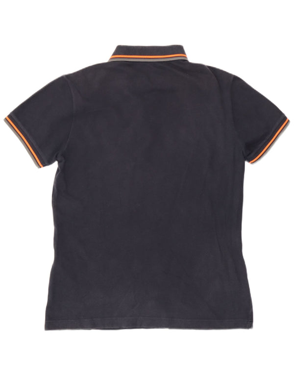 Fred Perry Ανδρικό πουκάμισο Polo Μικρό Navy Blue βαμβακερό