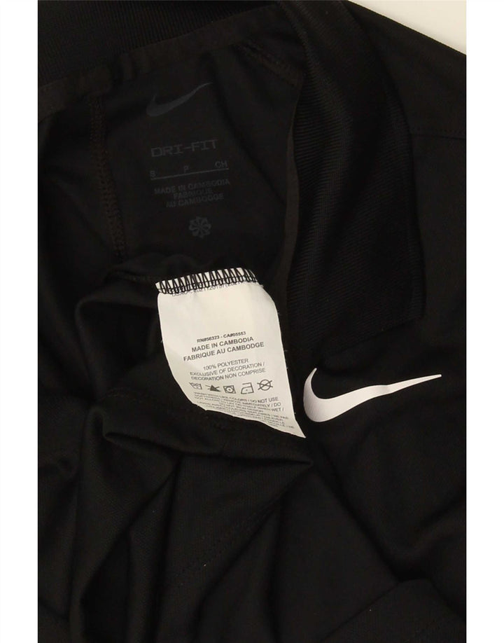Ανδρικό μπλουζάκι Nike Dri Fit Polo Μικρό μαύρο πολυεστέρα