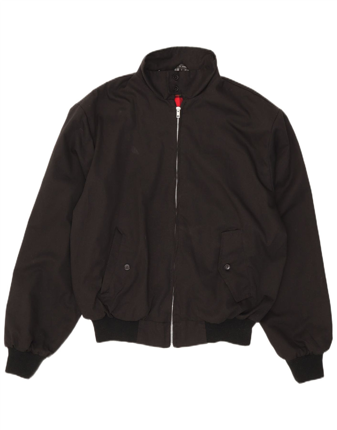 Vintage Ανδρικό Bomber Jacket UK 40 Large Black Polyester