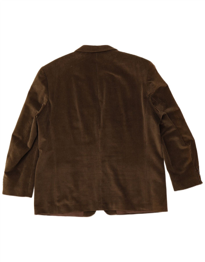 Canda Ανδρικό τζάκετ κοτλέ σακάκι με 3 κουμπιά UK 58 4XL Πράσινο βαμβακερό