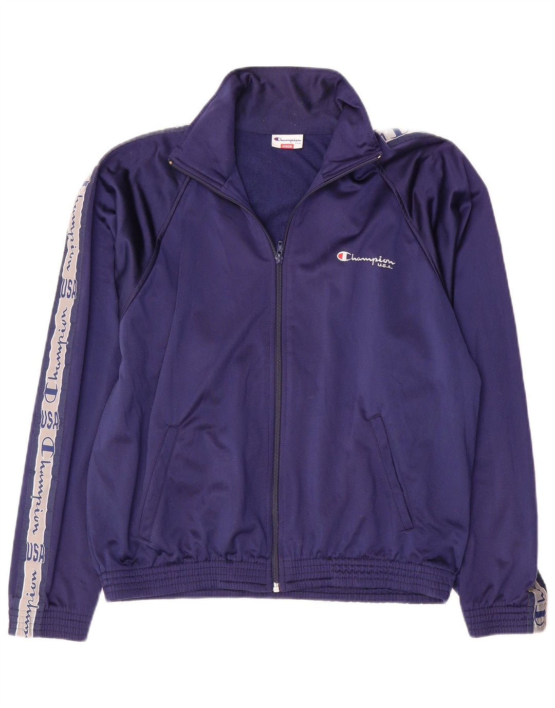 Ανδρική φόρμα Champion Graphic Top Jacket Medium Navy Blue Colourblock