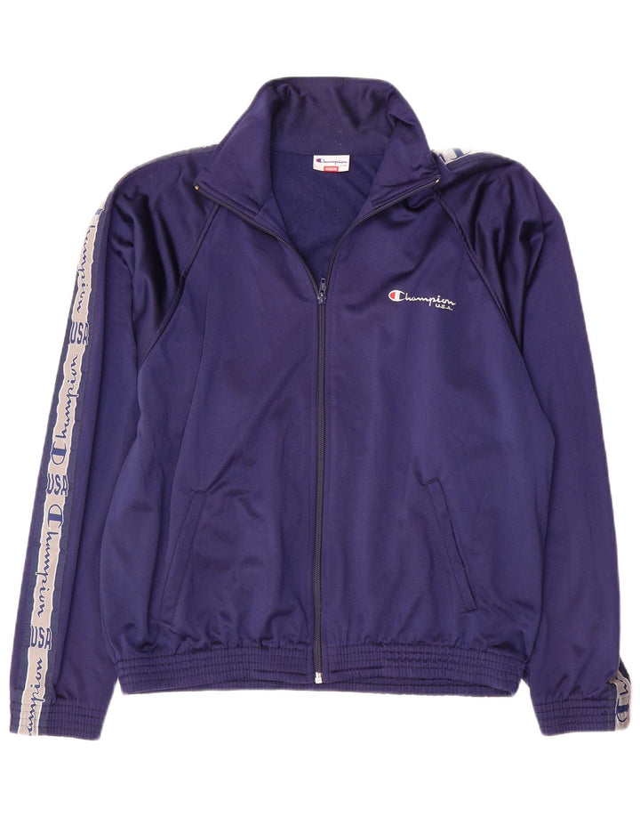 Ανδρική φόρμα Champion Graphic Top Jacket Medium Navy Blue Colourblock