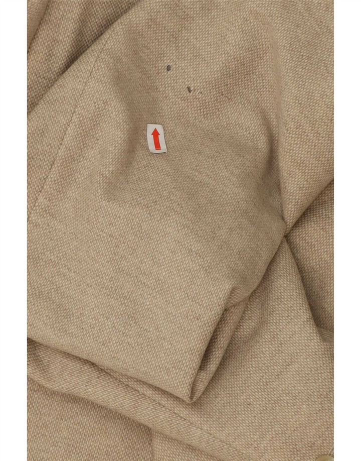 Hugo Boss Ανδρικό σακάκι μπλέιζερ με 2 κουμπιά EU 52 XL μπεζ παρθένο μαλλί