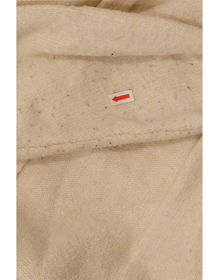 Zara Γυναικείο πουλόβερ ανοιχτό Longline ανοιχτό UK 10 Small Off White