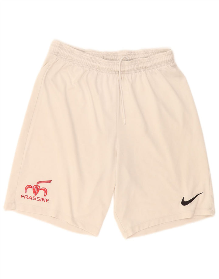 Ανδρικό αθλητικό σορτς Nike Dri Fit με μεγάλο λευκό πολυεστέρα