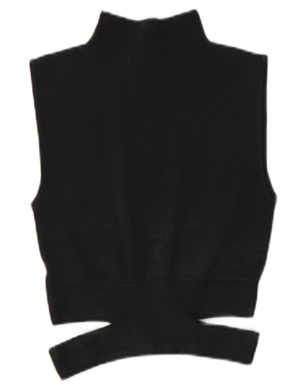 Zara Γυναικείο Αμάνικο πλεκτό τοπ UK 10 Small Grey