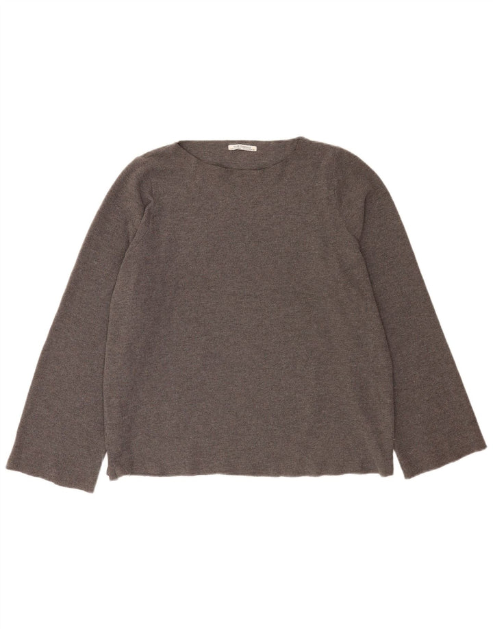Zara Γυναικείο Trafaluc Oversized τοπ μακρυμάνικο UK 14 Medium Grey