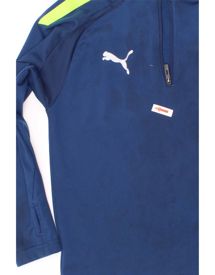 Puma Boys αθλητική φόρμα πουλόβερ με φερμουάρ 5-6 ετών μπλε