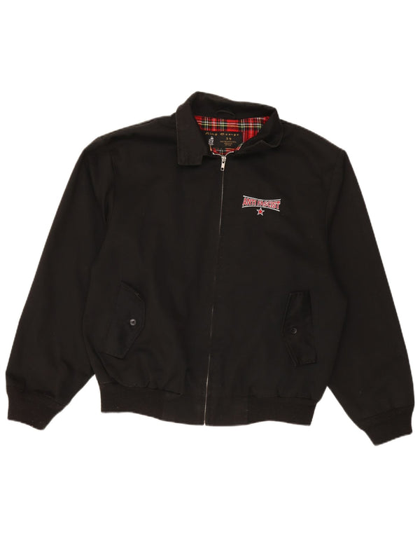 KING GEORGE Ανδρικό Bomber Jacket UK 40 Large Black Polyester