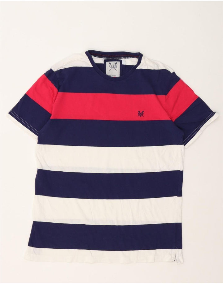 Ανδρικό T-Shirt Crew Clothing Top Μεσαίο πολύχρωμο βαμβακερό ριγέ