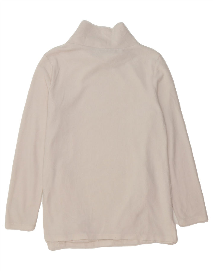 EDDIE BAUER Womens Fleece Jumper UK 16 Large White Polyester Vintage Eddie Bauer and Second-Hand Eddie Bauer from Messina Hembry 